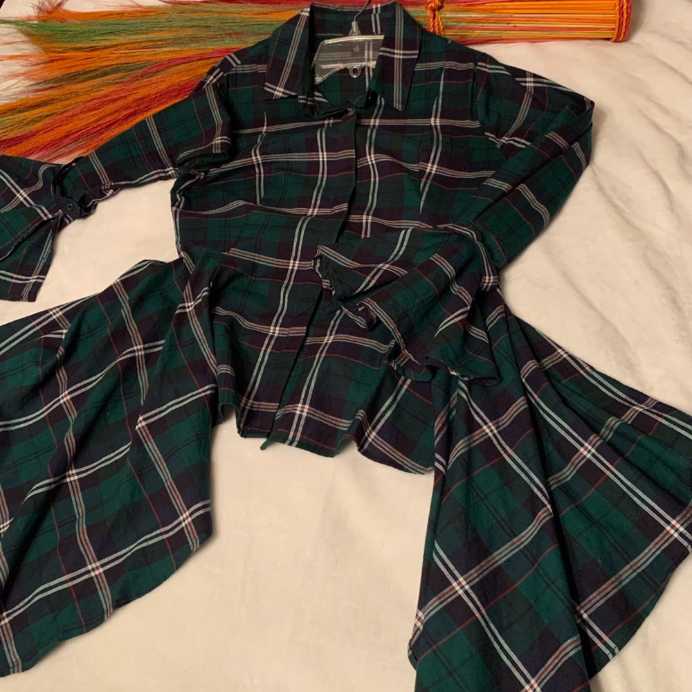Fun Plaid Button Up